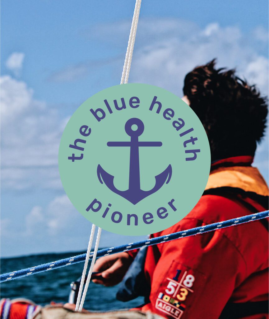 Sea Sanctuary, anchor for visual identity rebrand, blue health pioneer