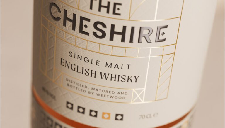 The Cheshire, Weetwood Whiskey bottle packaging design