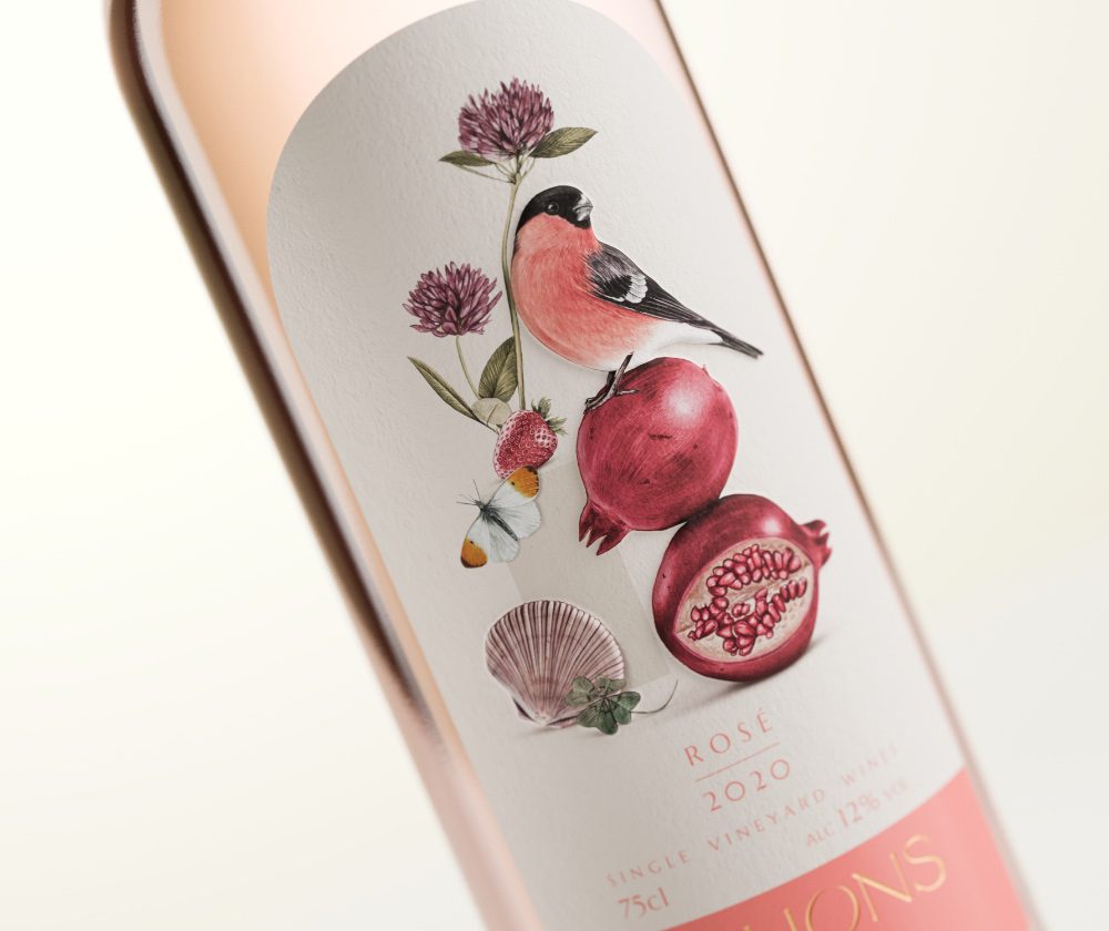 Dillion's English Wine Branding - Kingdom & Sparrow