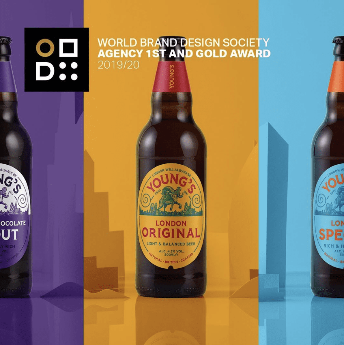 Youngs World Brand Design Award Gold
