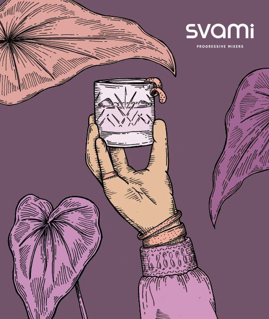 Svami short drink illustration by Kingdom & Sparrow