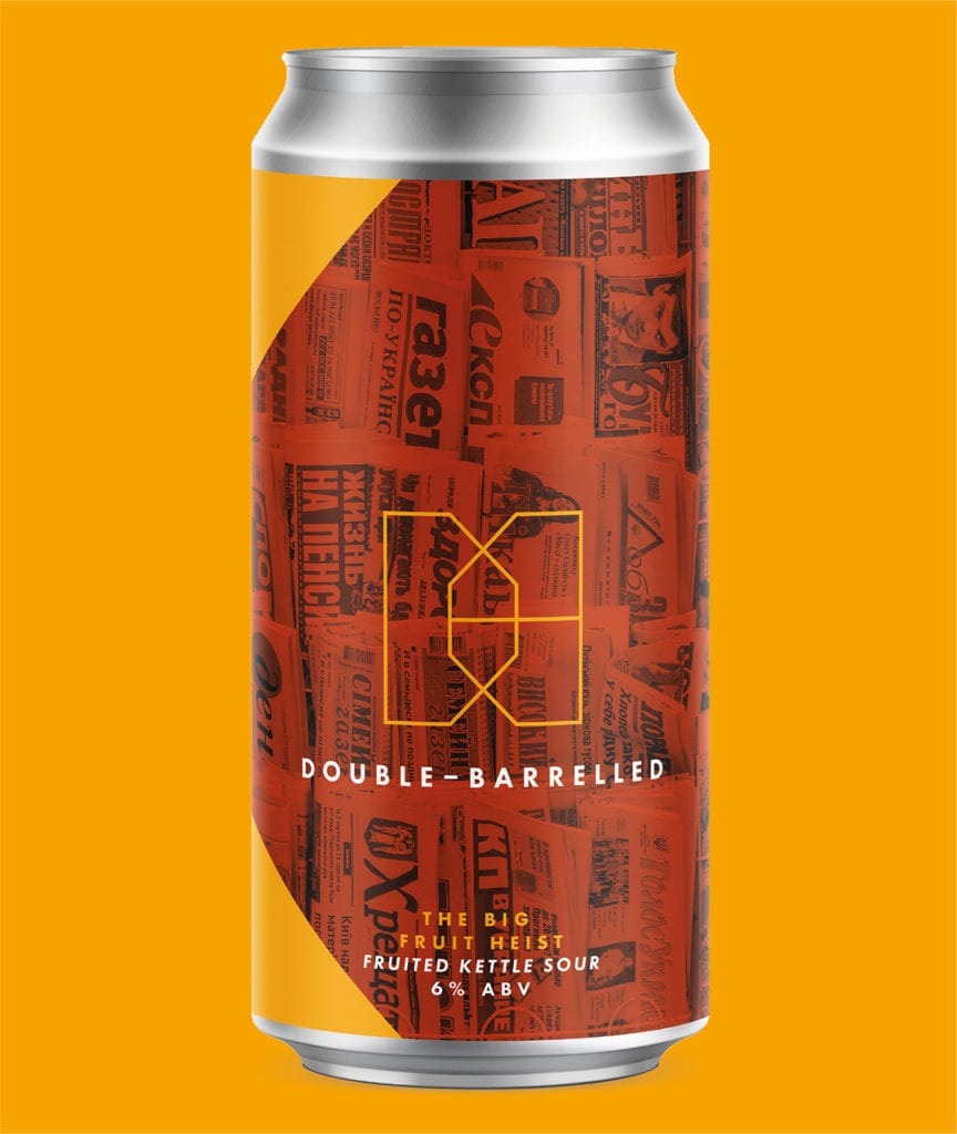 Fruit sour craft beer can